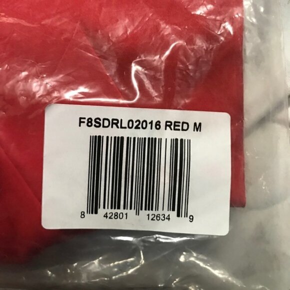 Few Moda Red Street Tie Wrap Dress Christmas Size Medium new with tags #112 - Picture 5 of 6